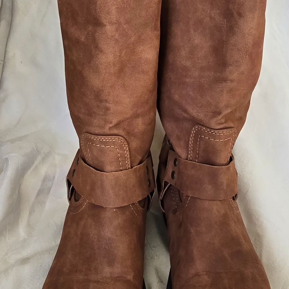 Forever 21 Brown Harness Boots